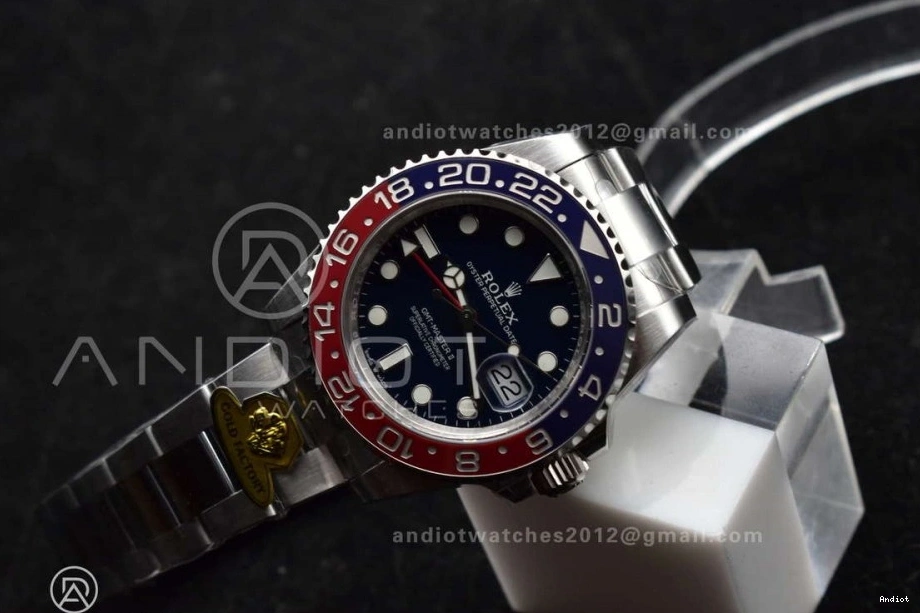 on Gold Weight BLRO Bracelet Dial Gain GMT Black VR3285 126719 Oyster CHS Best Factory Edition Master II 1:1 1109